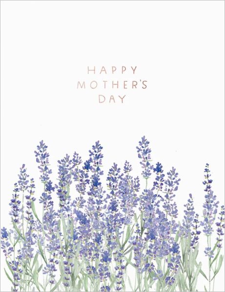 Foil Card-Lavender Mum