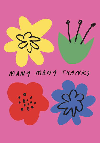 Card-Flower Thanks