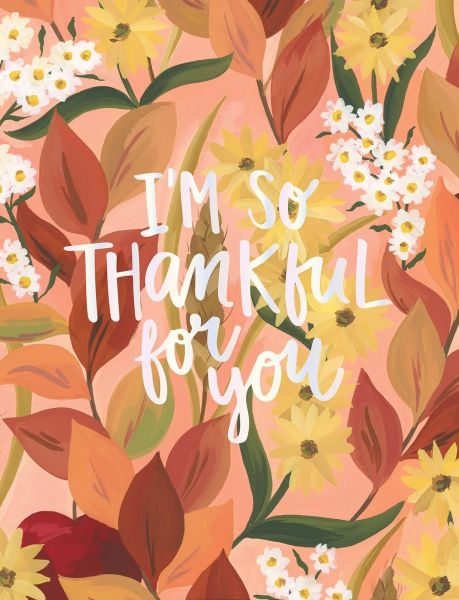 Card-Floral Thankful