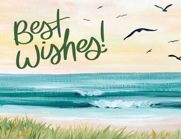 Card-Best Wishes Beach