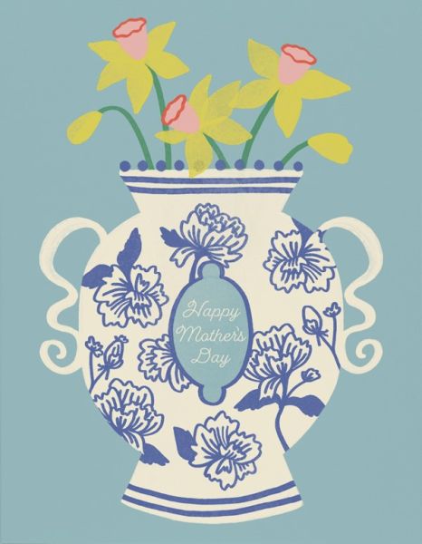 Card-Chinoiserie Vase