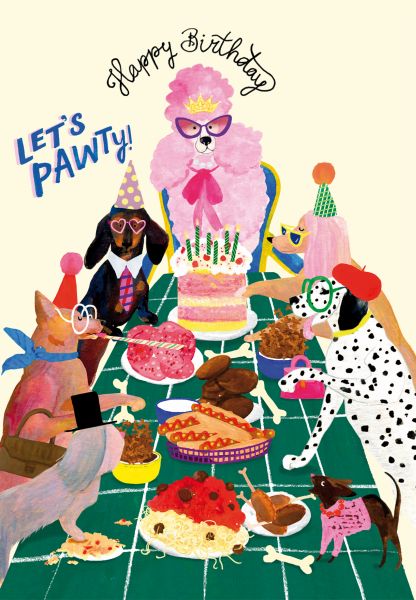 Card-Birthday Dog Party