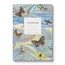 Kaleido A5 Textured Soft Cover Notebook-Marble Butterfly Blue  