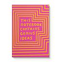 A5 Smooth Soft Cover Notebook-This Contains Genius Ideas 