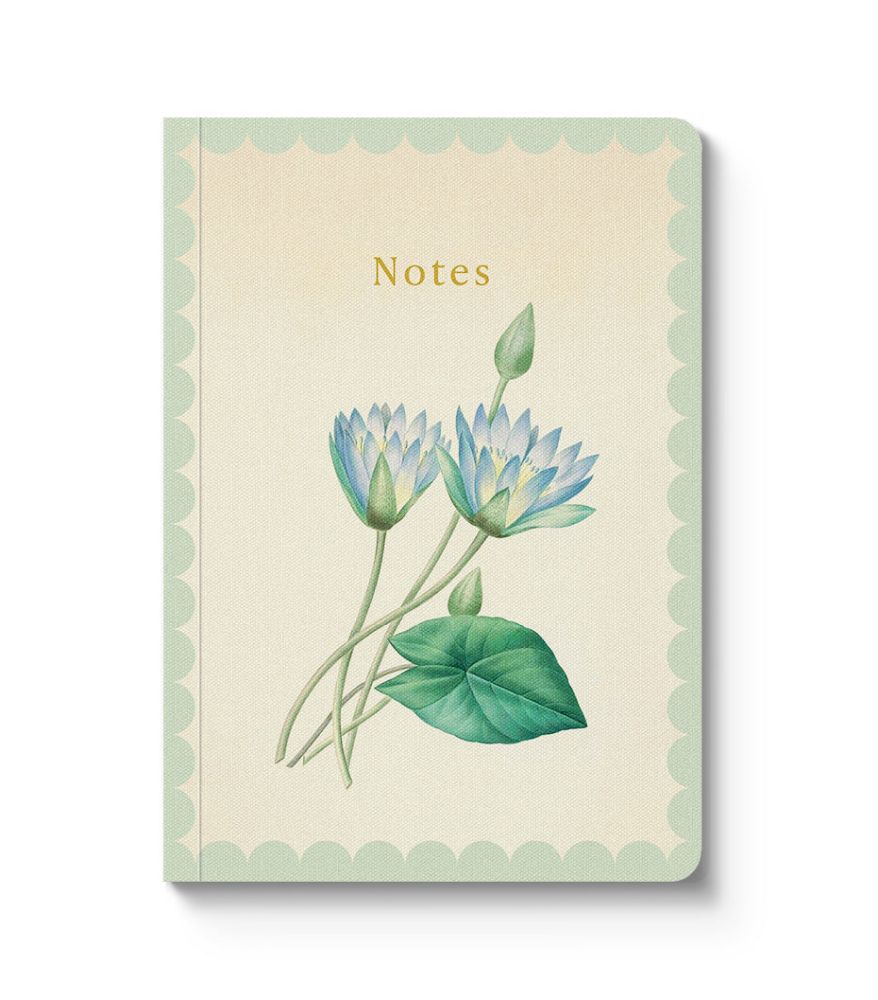 Kaleido A6 Textured Soft Cover Notebook-Nymphaea-Caerulea
