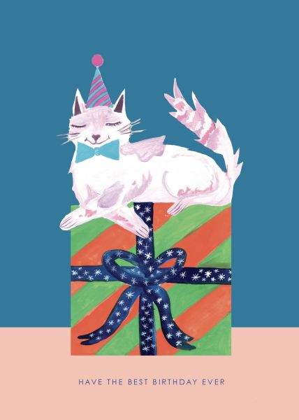 Card-Cat On Present