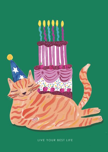 Card-Fat Cat and Cake