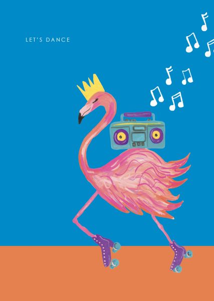 Card-Flamingo Dance