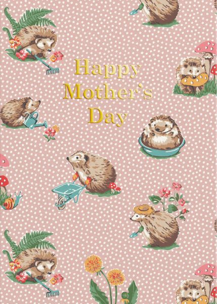 Foil Card-Hedgehog Mother's Day
