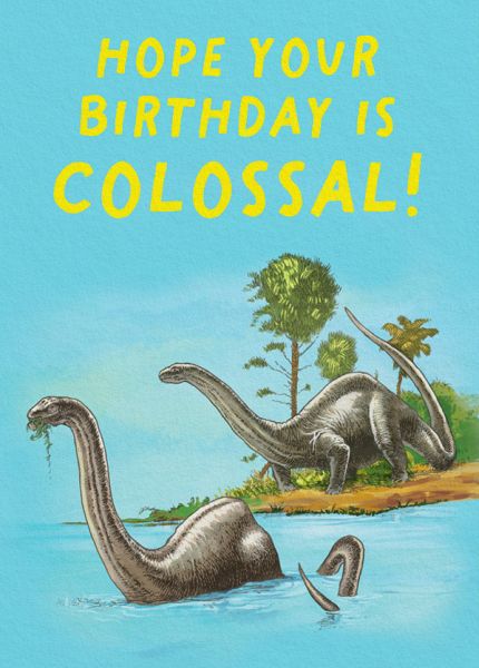 Card-Brontosaurus
