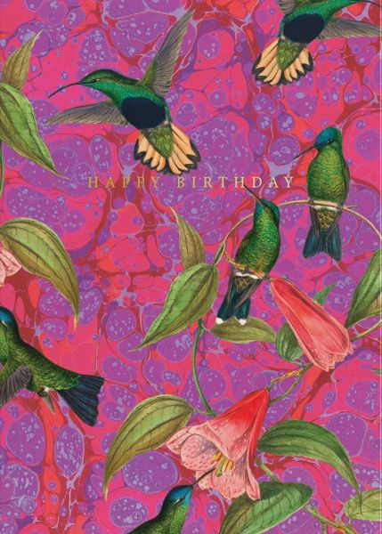 Foil Card-Humming Birds