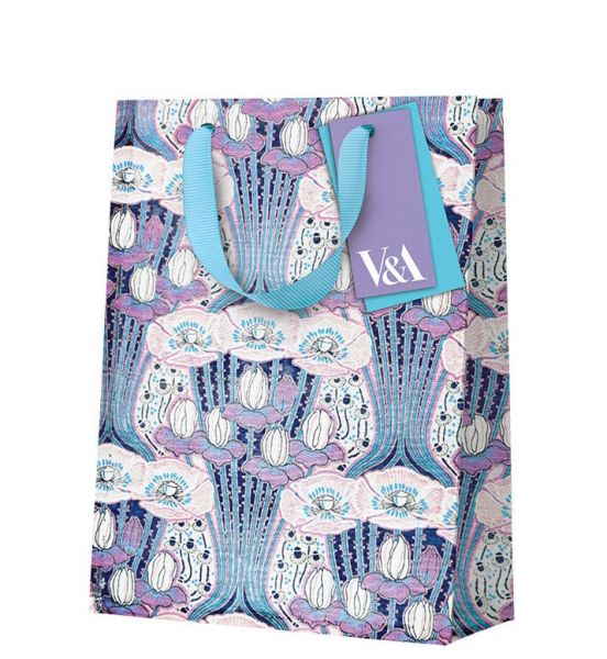 Gift Bag Medium-Neon Floral Art Deco