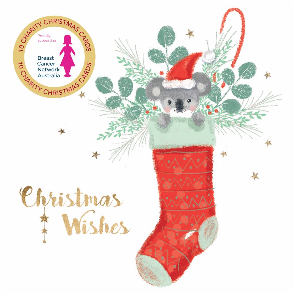 Christmas Card Wallet-BCNA-Koala Stocking