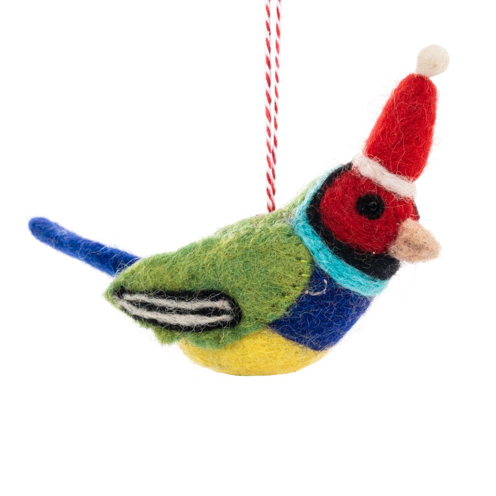 Decoration-Felt Gouldian Finch Fae