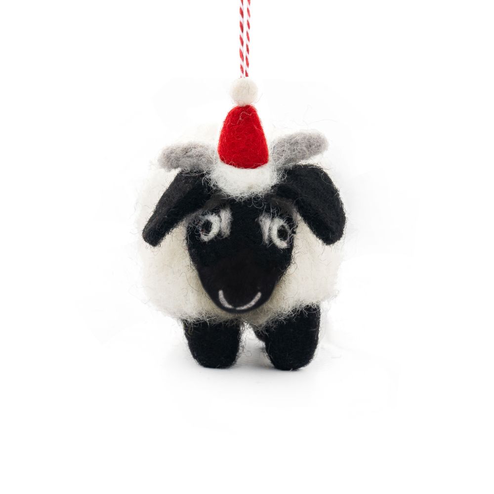 Charity Decoration-Felt Sheep Black