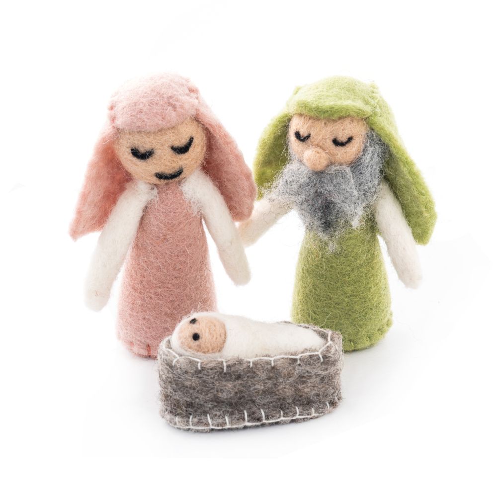 Decoration Set-Felt Nativity Holy Family