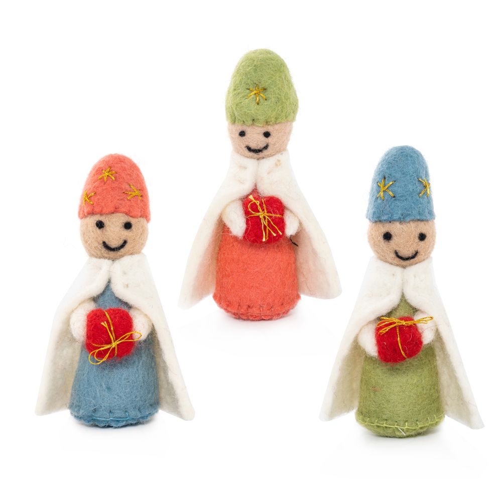 Charity Decoration Set-Felt Nativity 3 Wise Men