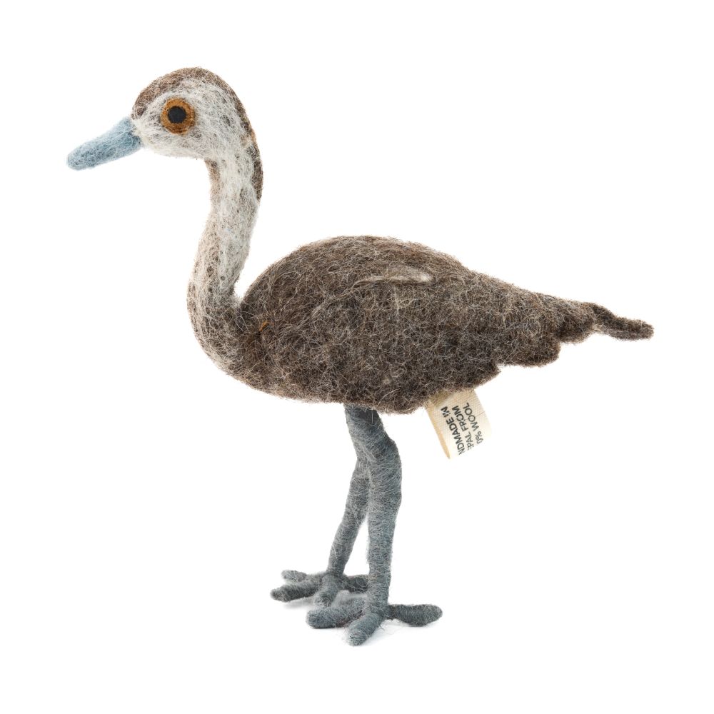 Handmade Felt Emu