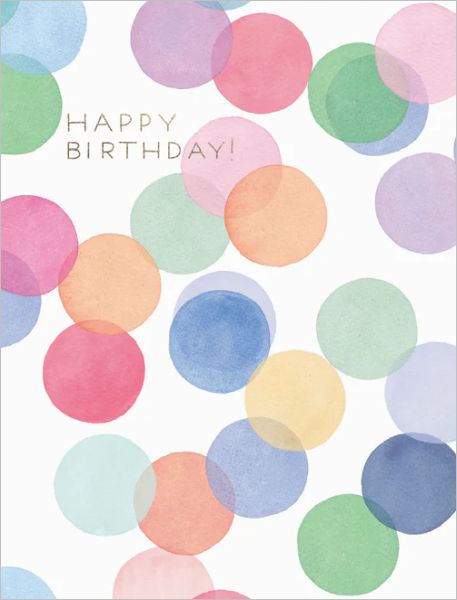 Foil Card-Falling Confetti Birthday