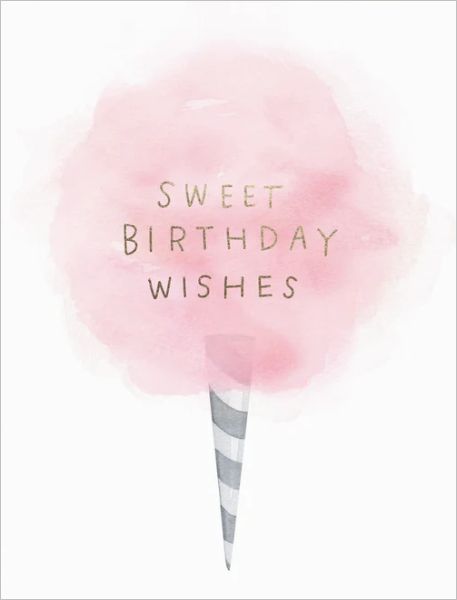 Foil Card-Cotton Candy Birthday