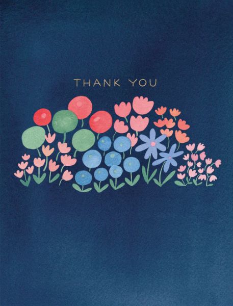Foil Card-Flower Patch Thank You