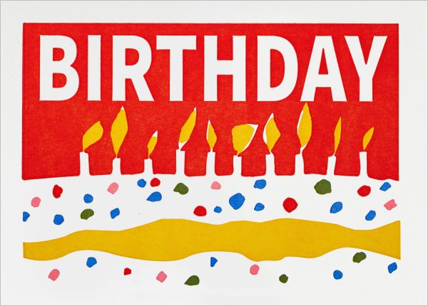 Card-Birthday Cake Candles