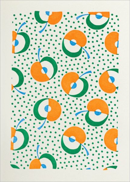 Mini Card-Apple Picking Pattern