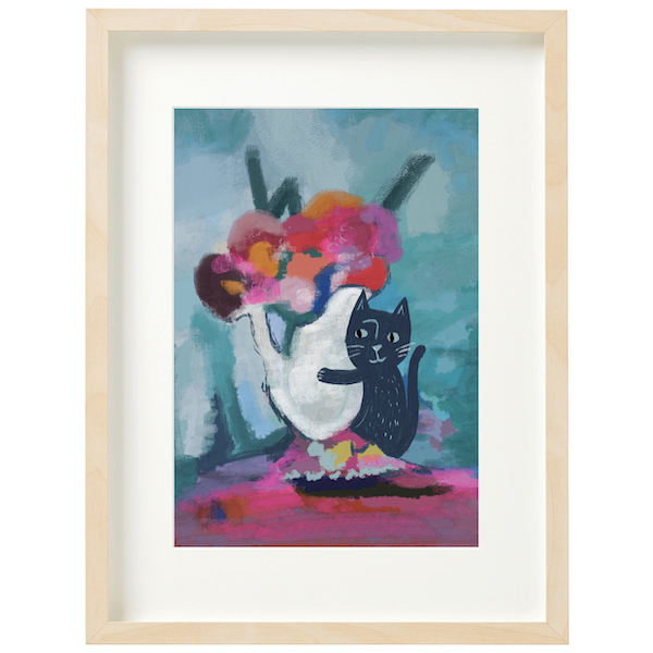 Art Print-Catisse Flowers 2
