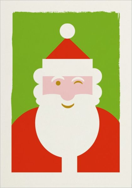 Mini Card-Santa Winking