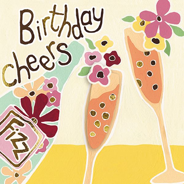 Foil 3D Card-Cheers
