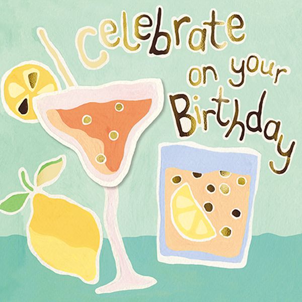 Foil 3D Card-Celebrate Drinks