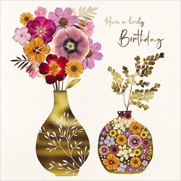 Foil Card-Flower Vases