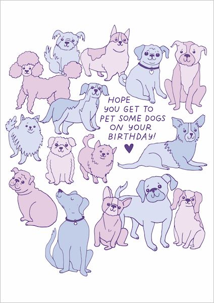 Card-Pet Some Dogs