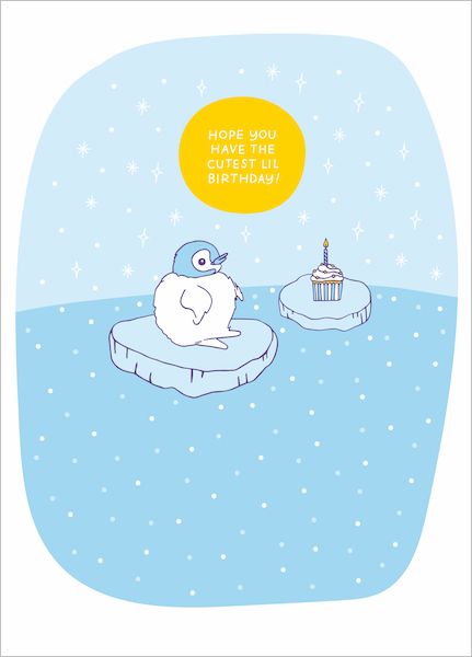 Card-Penguin Lil  Birthday