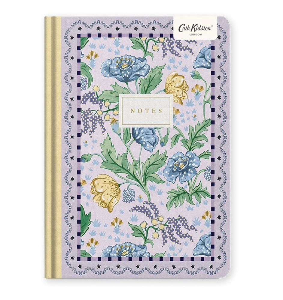 Cath Kidston A5 Premium Hard Cover Notebook-Painted by Numbers Lilac
