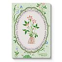 A5 Textured Soft Cover Notebook-Green Roots Vignette