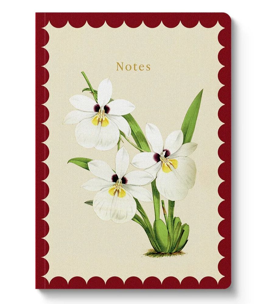 Kaleido A5 Textured Soft Cover Notebook-White Orchid