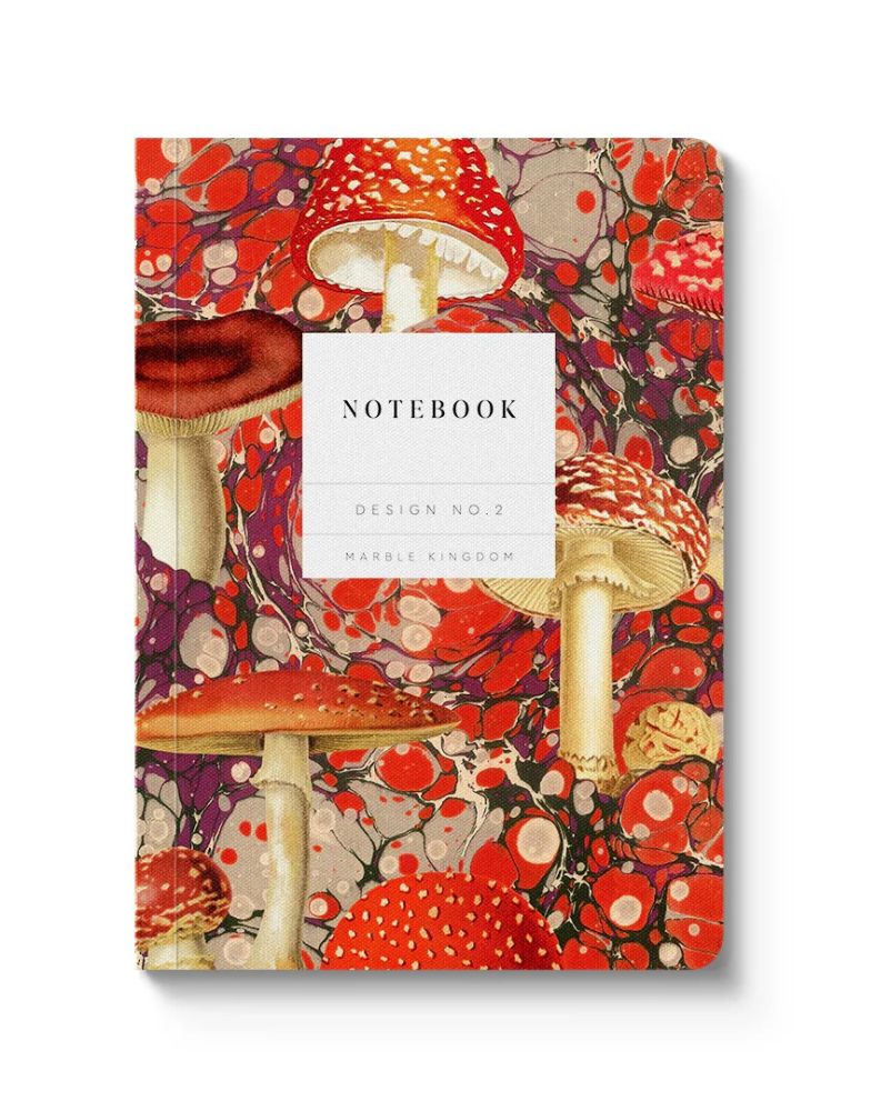 Kaleido A6 Textured Soft Cover Notebook-Marble Fungi