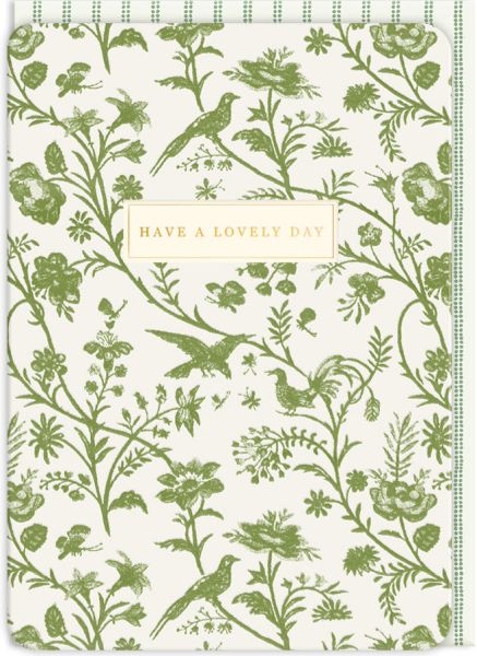 Laura Ashley Foil Card-Shepherds Purse