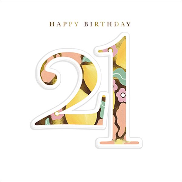 Foil Card-Happy Birthday 21