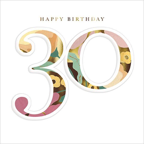 Foil Card-Happy Birthday 30
