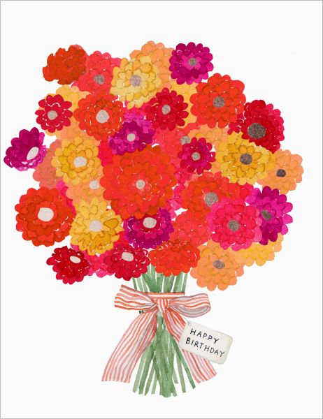 Foil Card-Birthday Bouquet