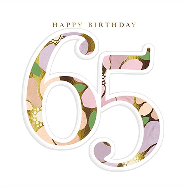 Foil Card-Happy Birthday 65