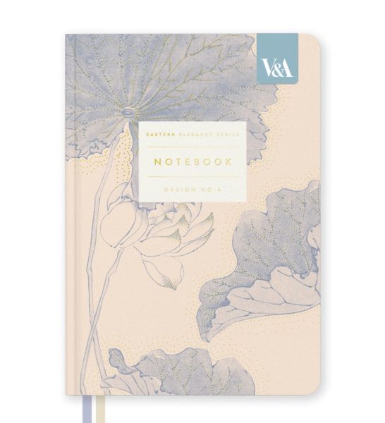 V&A B6 Premium Hard Cover Notebook-Water Lillies