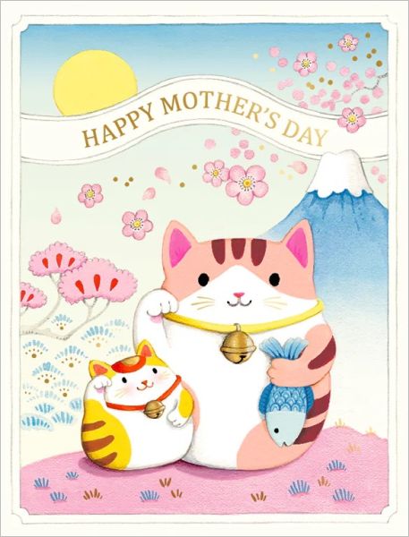 Foil Card-Mother's Day Lucky Cats