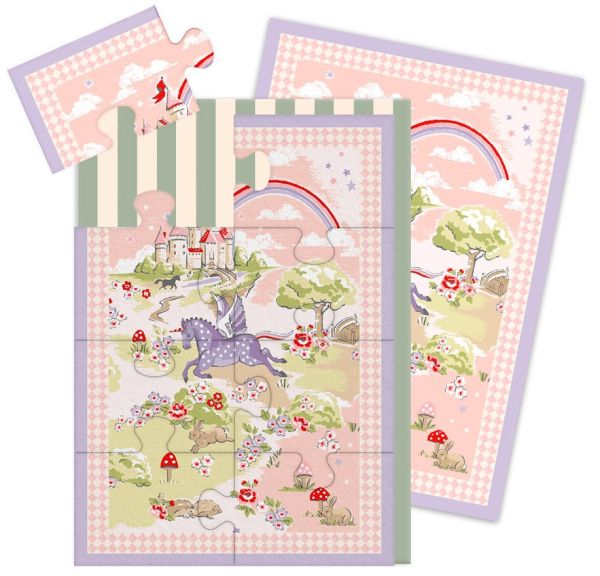Jigsaw Card-8pc-Unicorn World