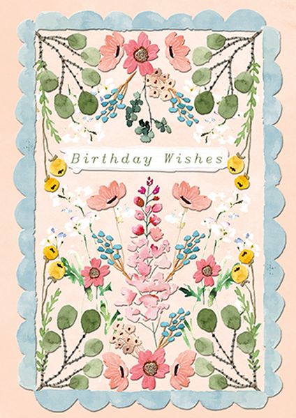 Card-Scalloped Blooms