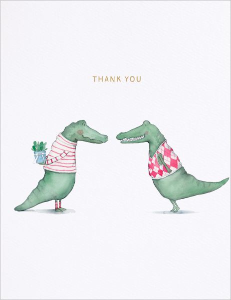 Foil Card-Aligator Thank You