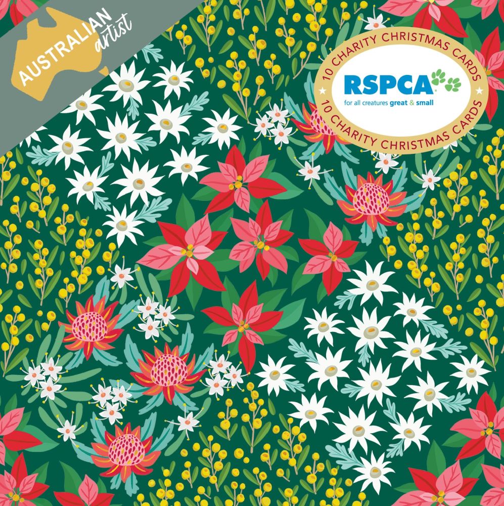Christmas Card Wallet-RSPCA-Patchwork Flowers