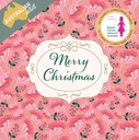 Christmas Card Wallet-BCNA-Vintage Pink Christmas